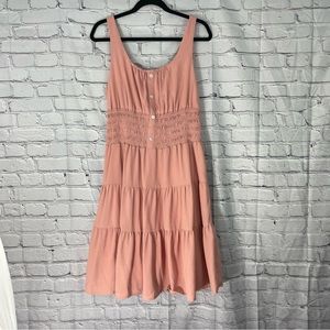 Kancy Kole Smocked sleeveless dress NWT
